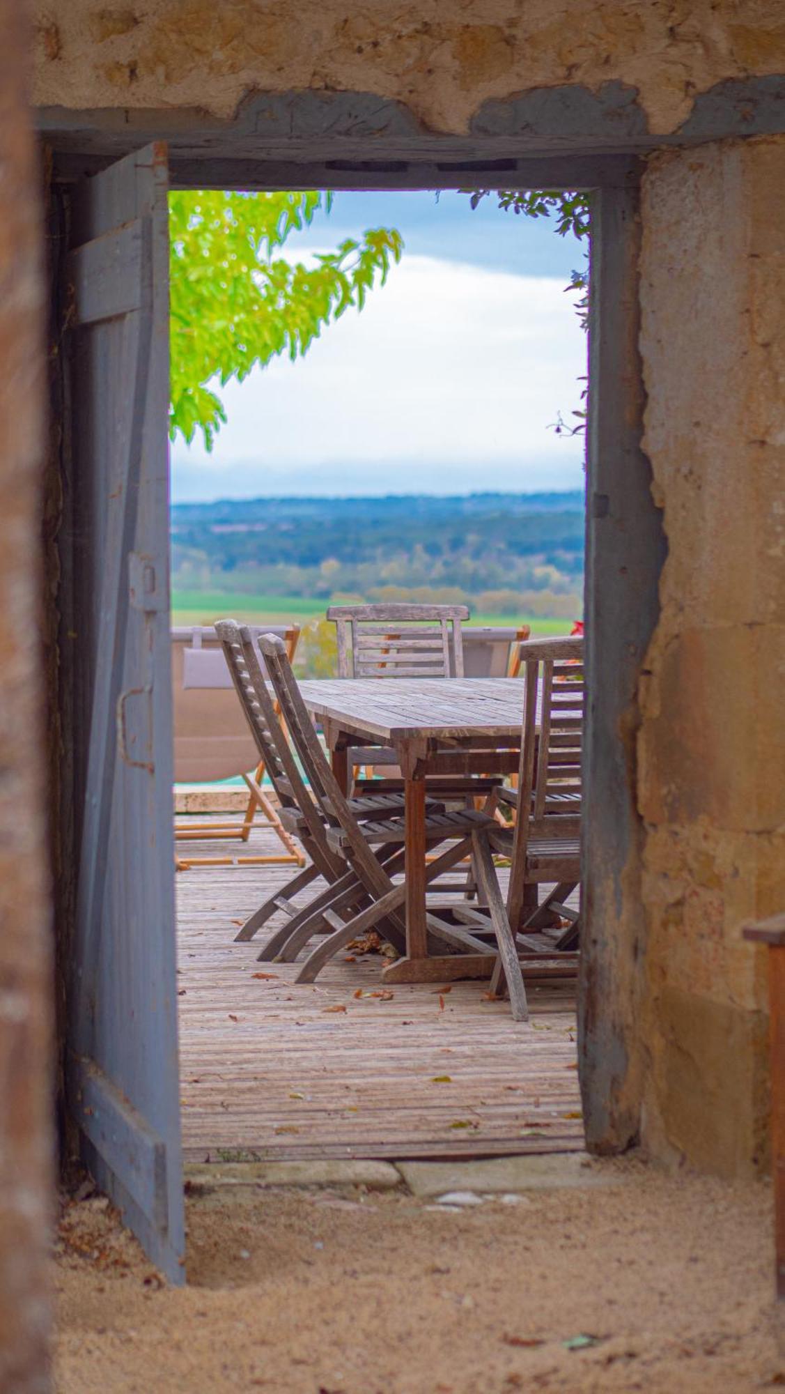 Propriete Le Monneton Bed and Breakfast Sainte-Christie Exteriör bild